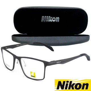 Nikon แว่นตา รุ่น CX 6328 C-2 สีเทา กรอบแว่นตา Eyeglass frame สำหรับตัดเลนส์ ทรงสปอร์ต วัสดุ อลูมิเนียม ขาสปริง