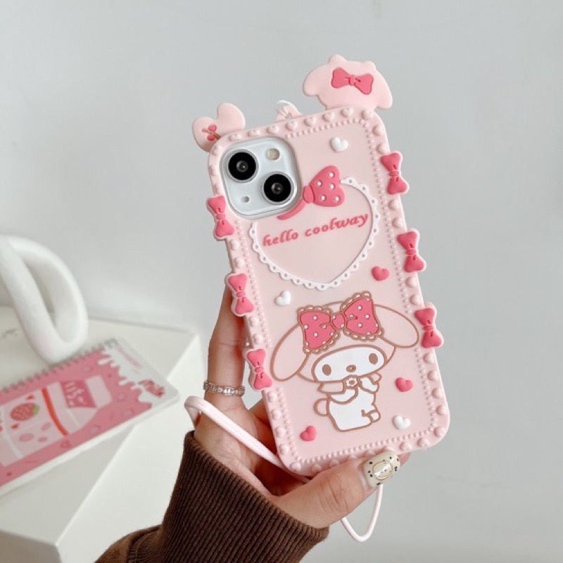 cs02-เคสซิลิโคนmelody-พร้อมสายคล้องคอสายคล้องคอ