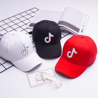 โค้ด CBLADY30 ลด 30% หมวกเบสบอล แฟชั่น Unisex สีดํา สีขาว สีดํา TikTok