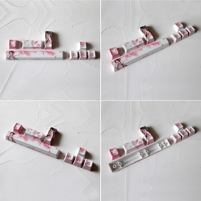 ez-pbt-oem-ปุ่มกดคีย์บอร์ด-ย้อมสี-5-ด้าน-ทิศทาง-8-คีย์-esc-enter-6-25u-อุปกรณ์เสริม-สําหรับคีย์บอร์ด-mechanical