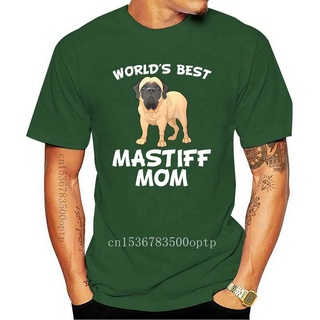 [S-5XL] เสื้อยืด พิมพ์ลาย Worlds Best English Mastiff Mom Dog Owner สําหรับผู้ชาย