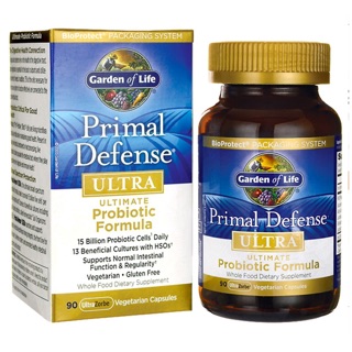 Garden of Life, Primal Defense, Ultra, Ultimate Probiotic Formula, 90,180,216 UltraZorbe Vegetarian Capsules