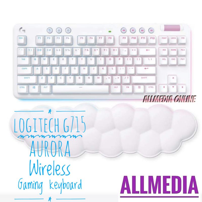 logitech-g715-brown-switch-tactile-aurora-lightspeed-bluetooth-gaming-keyboard-คีย์บอร์ดเกมมิ่งไร้สาย