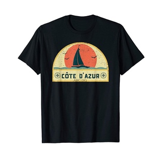 เสื้อยืด พิมพ์ลาย Cote D Azur France สไตล์วินเทจ