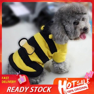 ภาพหน้าปกสินค้า✽RAN✽Pet Hoodie Clothes Cute Fancy Puppy Apparel Costume Cat Dog Coat Outfit Bee Style ที่เกี่ยวข้อง