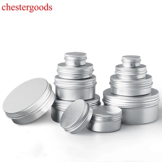 Chestergoods กระป๋องอลูมิเนียม สีเงิน 5 มล.-250 มล. สําหรับใส่เครื่องเทศ เทียน