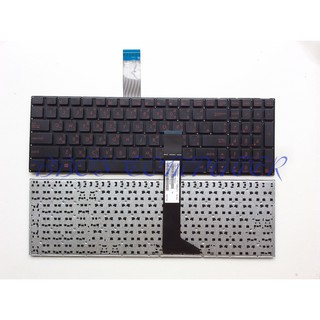 ASUS KEYBOARD คีย์บอร์ด ASUS A550 K550 K550C K550J X550 X550C X550CA X550CC X550CL X550VC X551 X551C X551CA (TH-US)(สีแด