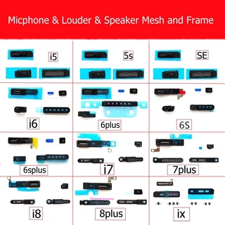 ลําโพงและไมโครโฟนป้องกันฝุ่นสําหรับ Iphone 5 Se 6s 7 8 Plus X Xs Xr 11 Pro Max