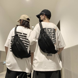 Ulzzang Korean Fashion Nylon Waterproof Big Capacity Men Chest Bag Waist Bag for Men Birthday Gift