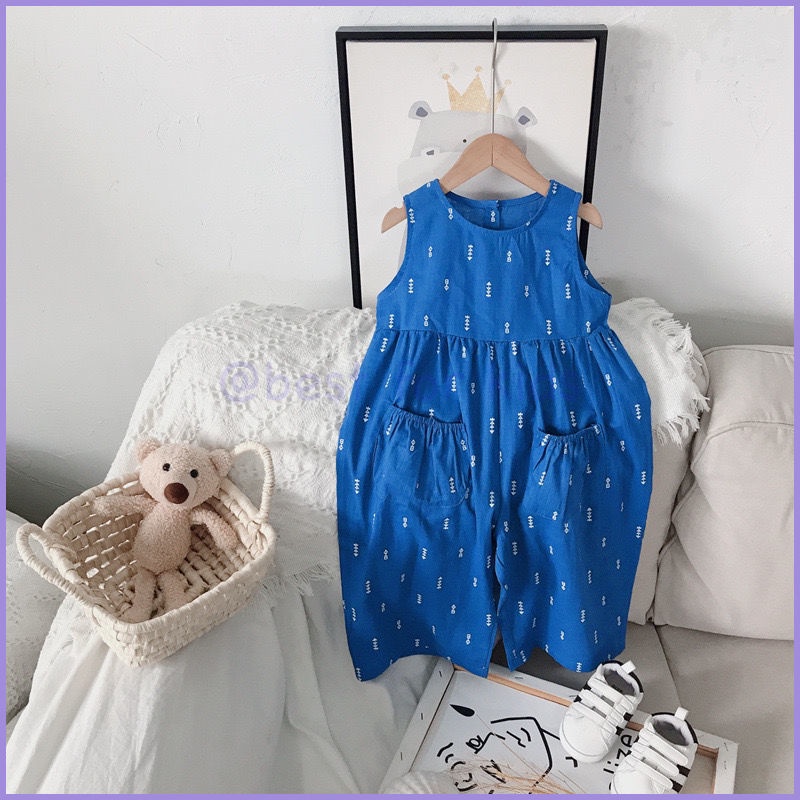 girls-fashion-ชุดเด็ก-mori-series-เสื้อผ้าเด็ก-ฤดูร้อน-ใหม่-กางเกงขากว้าง-แขนกุด-เด็กผู้หญิง-พิมพ์ลาย-ลําลอง-กางเกงชิ้นเดียว-เทรนด์