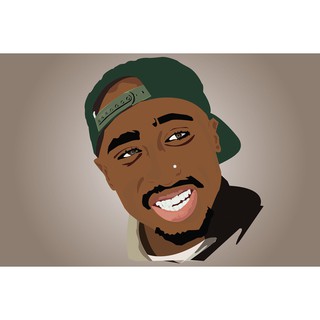 โปสเตอร์ 2Pac Tupac Shakur ทูพัค แร็ปเปอร์ Rapper Hiphop ฮิปฮอป Poster ภาพถ่าย รูปภาพ ตกแต่งผนัง วงดนตรี ตกแต่งบ้าน
