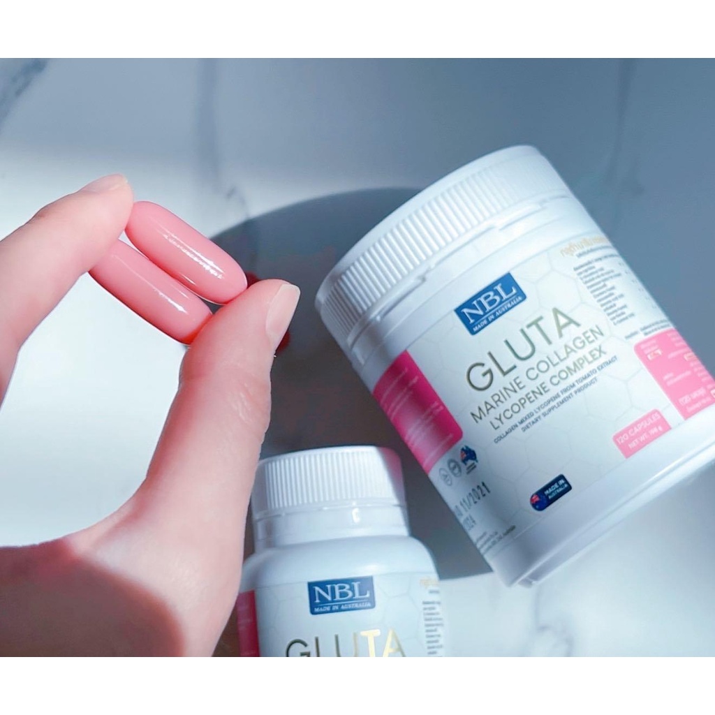 ภาพหน้าปกสินค้าส่งฟรี NBL gluta marine กลูต้า BRC+แครนเบอรี่ โรสฮิป ฟื้นฟู ปรับผิวเนียนนุ่ม วิตามินเร่งขาว ผิวใส ออร่าอย่างเป็นธรรมชาต จากร้าน i_mall789 บน Shopee