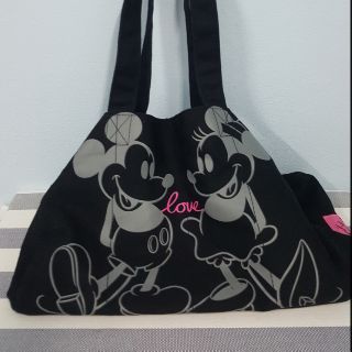 กระเป๋าผ้า minnie & mickey disney