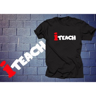 เสื้อยืดโอเวอร์ไซส์เสื้อยืดลําลอง แขนสั้น พิมพ์ลาย Iteach เหมาะกับของขวัญ สไตล์ฮิปฮอป แฟชั่นฤดูร้อน สําหรับคุณครูS-3XL