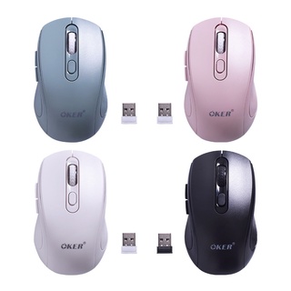 เมาส์บลูทูธ 2ระบบ Oker Mouse M825 Wireless 2.4G&amp; Bluetooth เมาส์บลูทูธ