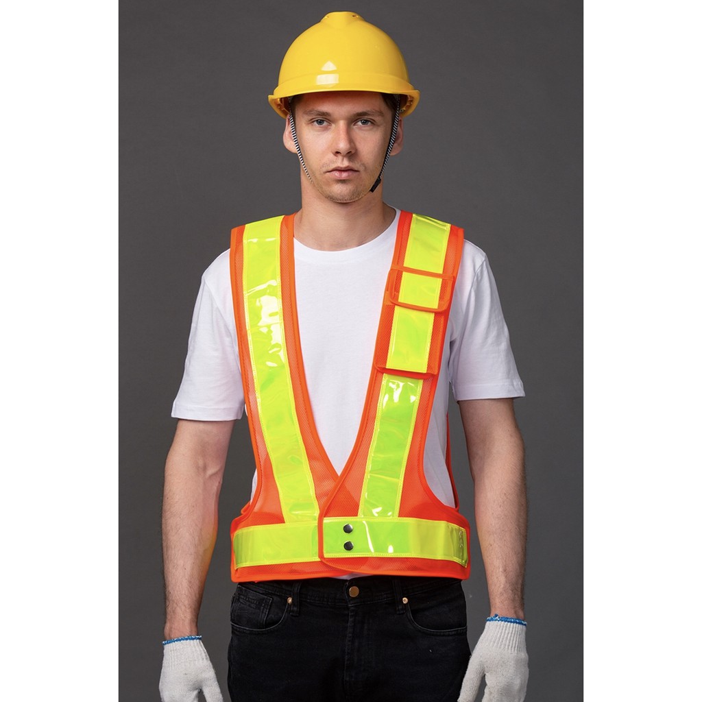 ภาพสินค้าF11  Reflective Vest safety vest  เสื้อกั๊กสะท้อนแสง กั๊กจราจร,ความปลอดภัย จากร้าน subeixu บน Shopee ภาพที่ 5