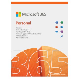 สินค้า Microsoft M365 Personal English APAC EM Subscr 1YR Medialess P8 (SWP-000325)
