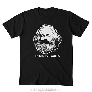 เสื้อยืดใหม่ 2022New This Is Not Santa T Shirt Marx Marxism Communism Karl Santa Funny Humor Socialism Philosophy Christ