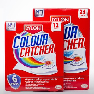 dylon colour catcher แผ่นดูดสีกันสีตกของแท้ แบบ 8,12,24 แผ่น made in eu
