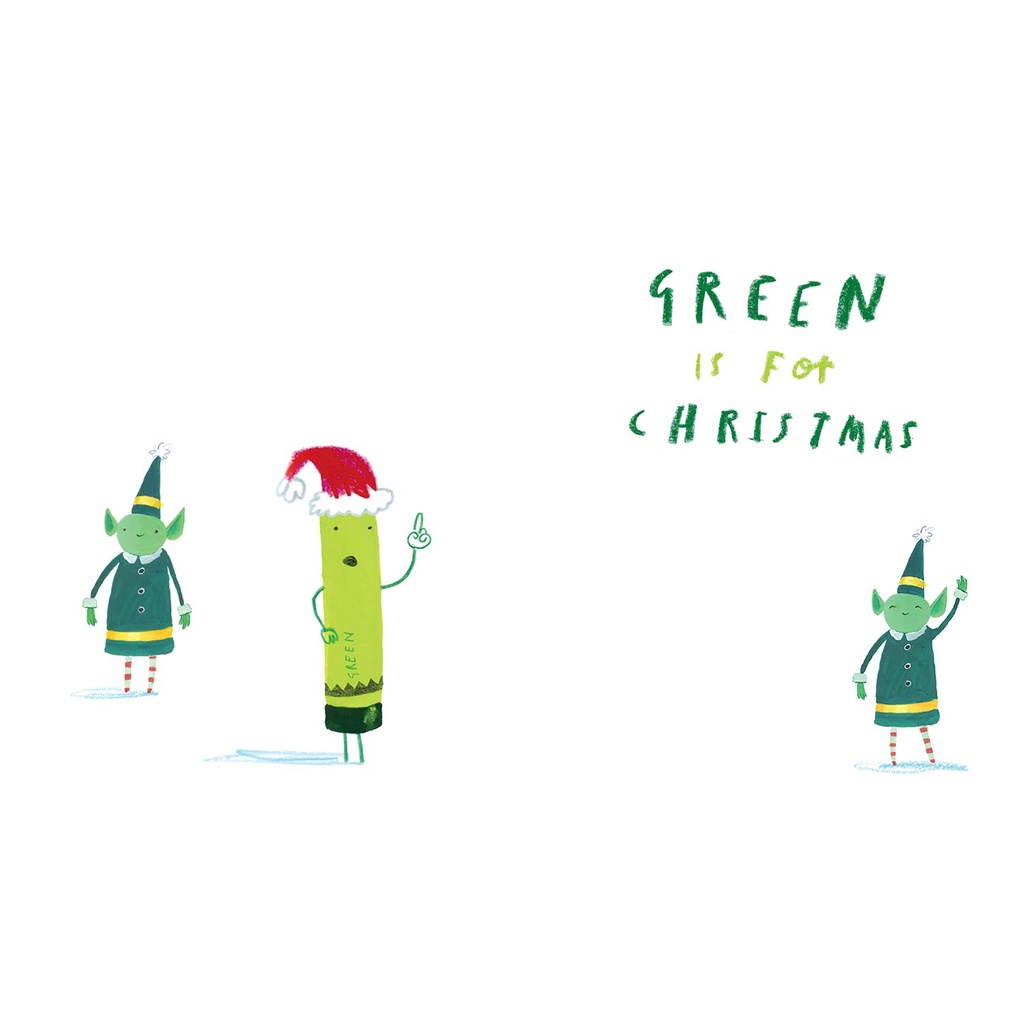 หนังสือภาษาอังกฤษ-green-is-for-christmas-from-the-creators-of-the-day-the-crayons-quit-drew-daywalt