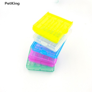 PetKing☀ Portable Plastic Translucent Case Holder Storage Box for AA AAA Battery .