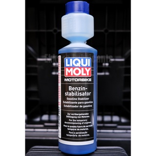 น้ำยารักษาสภาพน้ำมันเชื้อเพลิง Liqui Moly Motorbike Gasoline Stabilizer 250 ml.