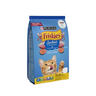 Purina Friskies Adult Cat Food Seafood Sensations ฟริสกี้ส์ อาหารเม็ด สำหรับแมวโตทุกสายพันธุ์ รสซีฟู้ดเซนเซชั่น 400 กรัม