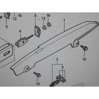 90111-187-000 โบ้ลท์หน้าแปลน 6mm.Honda แท้ศูนย์