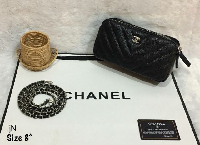 กระเป๋าแบรนด์เนม-chanel-เกรด-พรีเมี่ยม-size-8-นิ้ว-โดยป