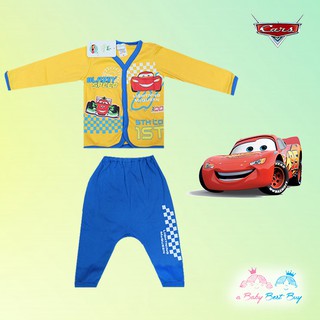 ชุดนอนเด็กเล็กผู้ชาย Disney Cars เสื้อแขนยาวสีเหลือง กางเกงขายาว สุดเท่ห์ ลิขสิทธิ์แท้ (สำหรับเด็กอายุ 1-24 เดือน )