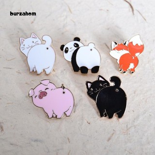 Bur-1Pc Unisex Cute Animal Panda Dog Pig Pattern Lapel Brooch Pin Enamel Badge Pin