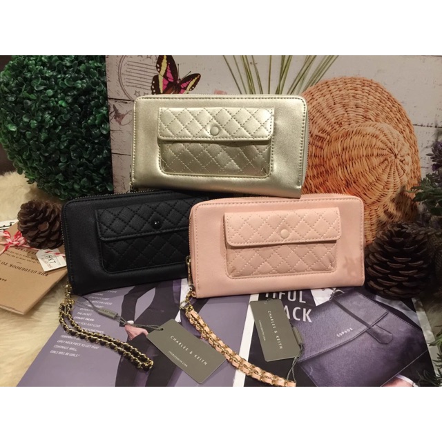 charles-amp-keith-quilted-pocket-wallet-2016-outlet-ของแท้
