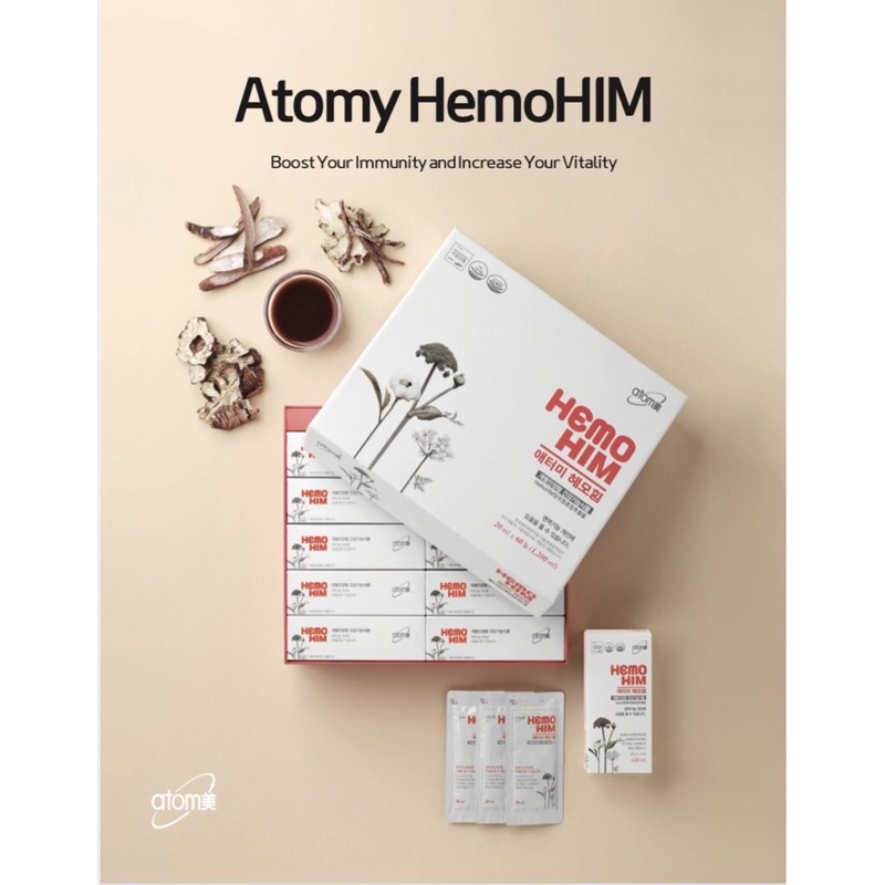 ภาพสินค้าพร้อมส่ง / 60 ซอง Atomy HEMOHIM ผลิตภัณฑ์เสริมอาหารสมุนไพร บำรุงร่างกาย เสริมภูมิคุ้มกัน กล่องใหญ่ จากร้าน toooktoook บน Shopee ภาพที่ 2