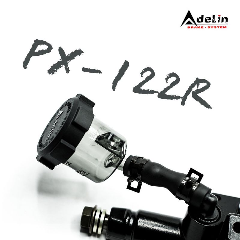 ปั้มบน-adelin-ฐานดำ-รุ่น-px-122r-มีซ้าย-ขวา-ลูกสูบขนาด-14-mm-ใช้สต๊อปไฟเบรคเดิม