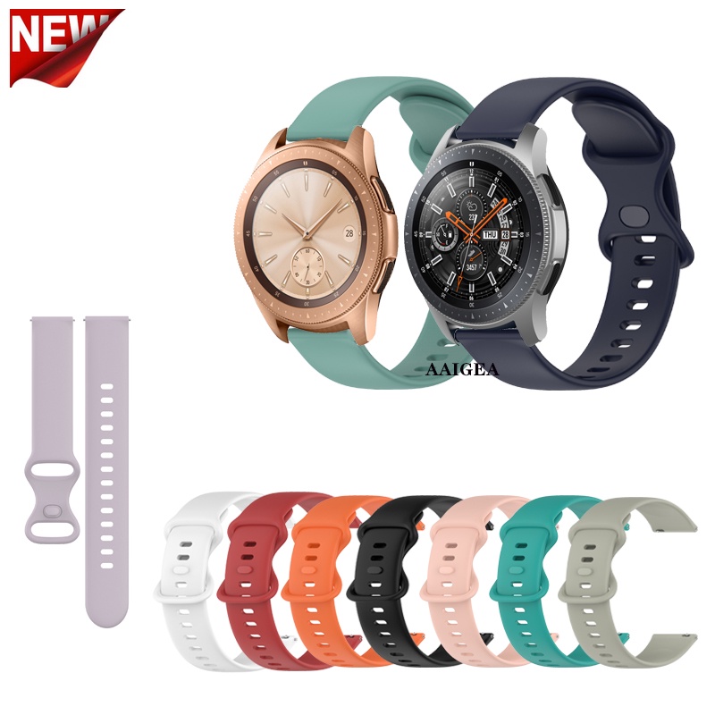 สายนาฬิกาข้อมือซิลิโคน-แบบนิ่ม-20-มม-22-มม-สําหรับ-samsung-galaxy-watch-42-มม-46-มม-watch3-watch-4-gear-s3-active-2