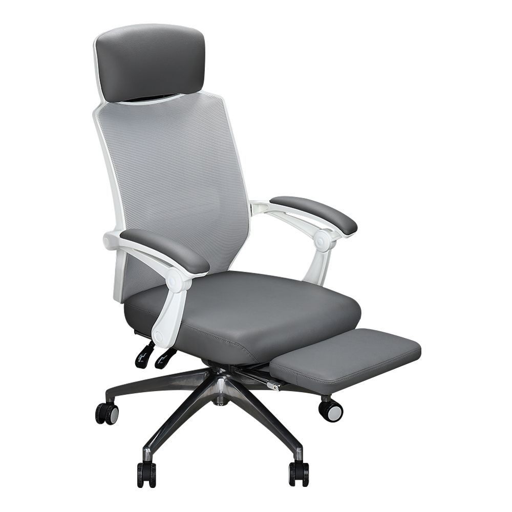 office-chair-office-chair-furdini-jasper-wa341-net-pu-grey-office-furniture-home-amp-furniture-เก้าอี้สำนักงาน-เก้าอี้สำนั