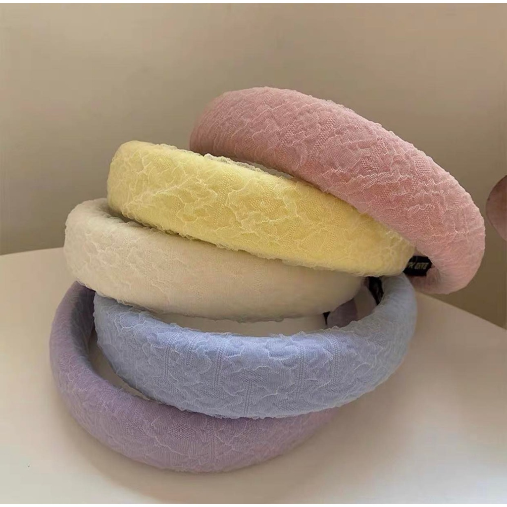 พร้อมส่ง-คาดผมผ้าฟองน้ำหนา-น่ารักงานไม่ซ้ำใคร-ของต้องมีติดบ้านเลยค่ะ-หยิบใส่วันสบายๆได้ตลอด-น่ารักมากรุ่นนี้