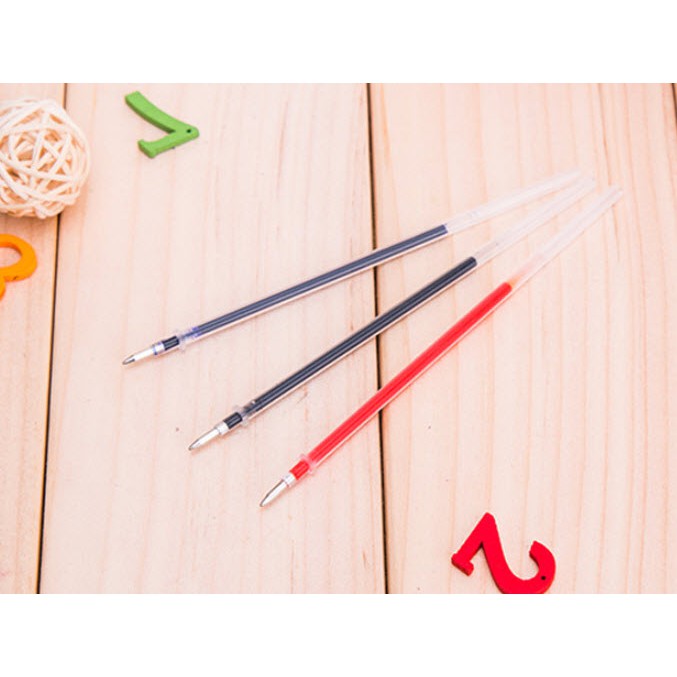 ชิ้นละ-0-66บ-ไส้ปากกาเจล-มี3สี-แดง-น้ำเงิน-ดำ-เลือกหัวได้-มีหัวแหลม-และหัวทู่-ไส้ปากกา-เครื่องเขียน-ปากกาเจล