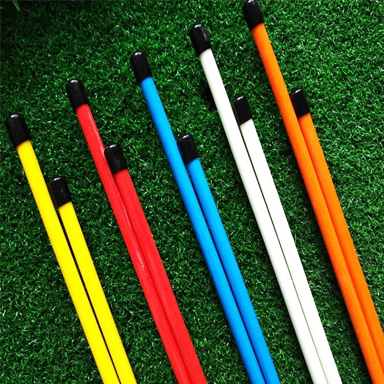 ภาพหน้าปกสินค้า"พร้อมส่ง" อุปกรณ์กอล์ฟไม้ช่วยฝึกทิศทางแนววงสวิง golf alignment stick
