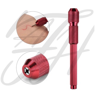 ด้ามปากกาอลูมิเนียม เขียนผิว 1 ชิ้น สำหรับใส่ไส้เขียนผิวกาย สีแดง Holder Alloy Skin Pen Red color