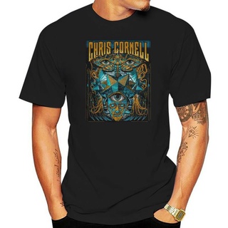 เสื้อยืดแขนสั้นลําลอง คอกลม ผ้าฝ้าย ทรงหลวม พิมพ์ลาย Chris Cornell Rock สําหรับผู้ชาย และผู้หญิง