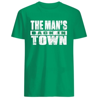 เสื้อยืด ทรงหลวม พิมพ์ลาย Becky Lynch "Back In Town" PatrickS Day Irish Green สําหรับผู้ชายS-5XL