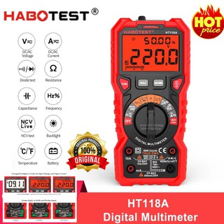 มัลติมิเตอร์ดิจิตอล HABOTEST HT811A Multimeter Digital มิเตอร์วัดไฟแบบดิจิตอล