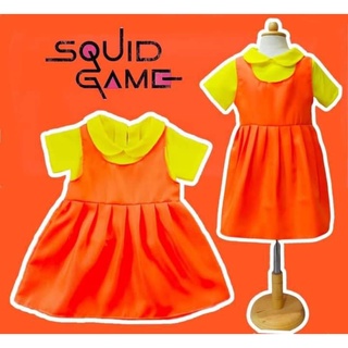 เดรสเด็กหญิง ลาย Squid Game มีฮู๊ดน่ารักมากค่ะ  ผ้าไมโครเกรดเอ สวมใส่สบาย ซักแล้วไม่ต้องรีด  ใส่ได้ทุกโอกาสค่าา สำหรับน้