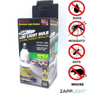 Zapplight LED Light Bulb Sonic Rodent Repeller หลอดไฟคลื่นโซิค หลดไฟไล่ยุง ไม่มีผลต่อมนุษย์