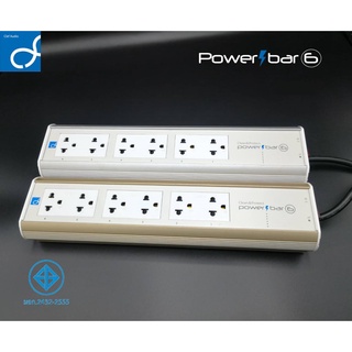 Clef Audio PowerBAR-6 ช่อง สายไฟเมนขนาดใหญ่ (16 AWG) ยาวถึง 3 เมตร