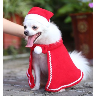 สินค้า เสื้อผ้าสัตว์คริสต์มาส เสื้อผ้าคริสต์มาส เสื้อผ้าสุนัข เสื้อผ้าแมว เหมาะกับหมาพันเล็ก พร้อมส่ง
