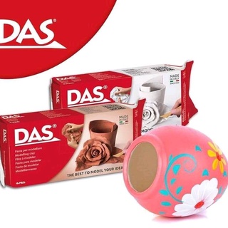 ดาส ดินปั้น ดินปั้นเยื่อกระดาษ 500 กรัม (เลือกสี) DAS Air Dry Modelling Clay 500g #สินค้าพร้อมส่ง