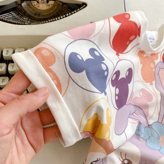 [Babycat] พร้อมส่ง ขายดี เสื้อยืดแขนสั้น ผ้าฝ้ายแท้ ขนาดเล็ก ลายการ์ตูนดาว Dailu สไตล์เกาหลี ญี่ปุ่น ตะวันตก น่ารัก แฟชั่นฤดูร้อน สําหรับเด็กผู้หญิง