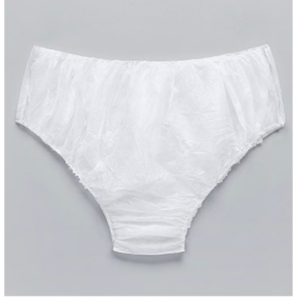 กางเกงในกระดาษ-แพค-6-ตัว-กางเกงในสปา-กางเกงในใช้แล้วทิ้ง-สีขาว